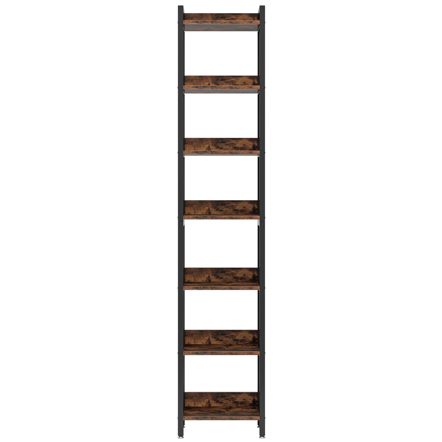 Tribesigns 78.7 Inch Extra Tall Narrow Bookshelf, 7 Tier Skinny Bookcase for Small Spaces, Freestanding Display Shelves