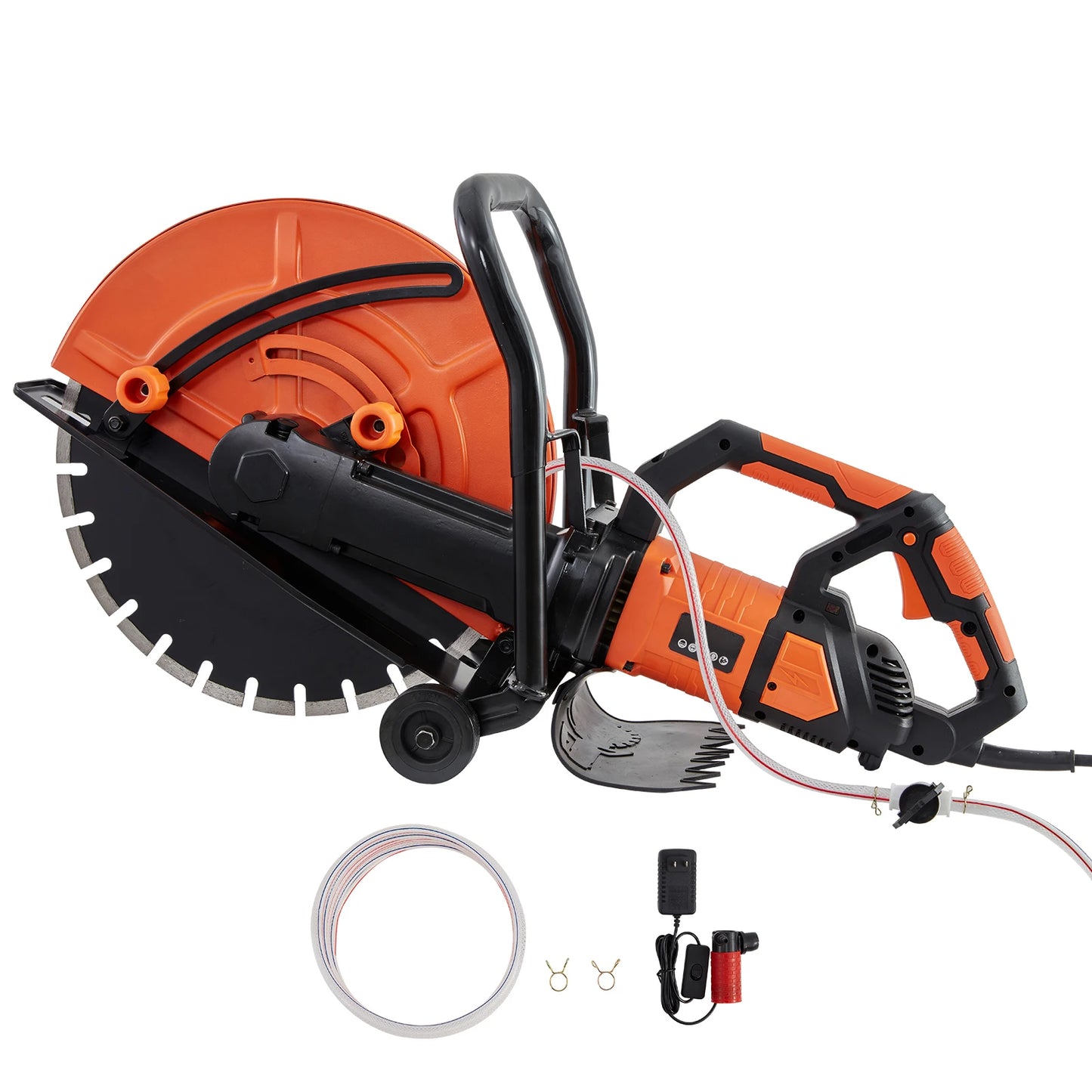 Electric Concrete Saw 16 in 3200 W 15 A Motor Circular Saw Cutter with Max. 6 in Adjustable Cutting Depth Wet Disk Saw