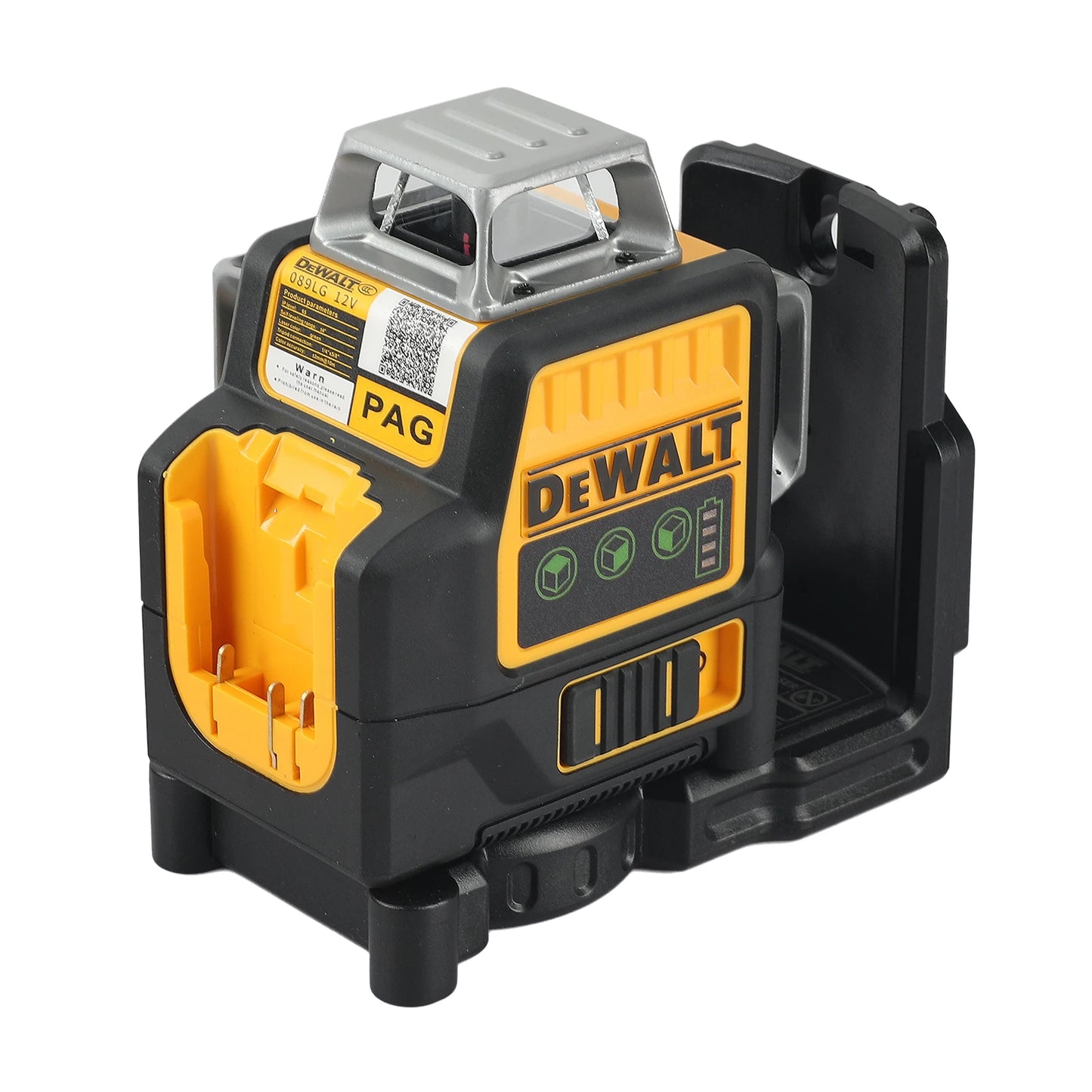 Dewalt DW089LG 12V Lithium Green Laser Level - 3 Sided 360° Vertical & Horizontal, 12 Line, Ideal for Indoor/Outdoor Projects