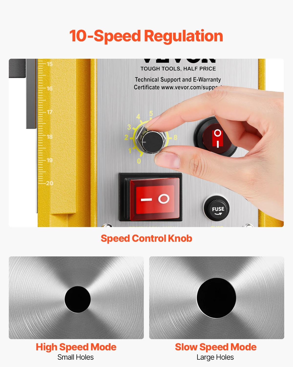 Magnetic Drill Boring Diameter Portable Electric Mag Drill Press Drilling Machine Metal Surface Industrial Improvement